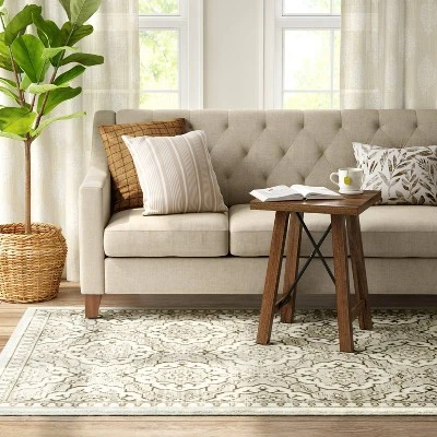 Kenbridge Persian Border Tile Print Mushroom Rug - Threshold™ 3 Kenbridge Persian Border Tile Print Mushroom Rug - Threshold™