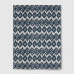 Ikat Outdoor Rug Blue - Threshold™ -Threshold GUEST 53e27868 ec29 44a9 b115 063433caf84c