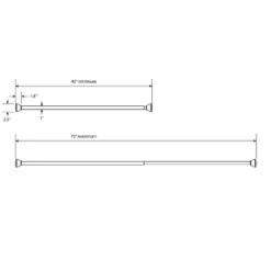 72" Half Moon Dual Mount Shower Rod - Threshold™ 13 72" Half Moon Dual Mount Shower Rod - Threshold™ -Threshold GUEST 5420201f e4d0 4550 a485 c4c3e9014ce9