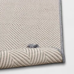 5' X 7' Herringbone Outdoor Rug Ivory/Cashmere Gray - Threshold™ Designed With Studio McGee 7 5' X 7' Herringbone Outdoor Rug Ivory/Cashmere Gray - Threshold™ Designed With Studio McGee -Threshold GUEST 557b60d7 6a54 41fa a341 881c14c0a970