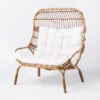 Wicker & Metal Outdoor Patio Chair, Egg Chair Natural - Threshold™ Designed With Studio McGee -Threshold GUEST 563d0245 b681 46de b4bf d455c8c4ac02
