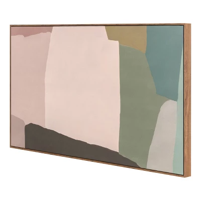 47" X 24" Mauve Abstract Framed Canvas - Threshold™ 6 47" X 24" Mauve Abstract Framed Canvas - Threshold™ - Image 4