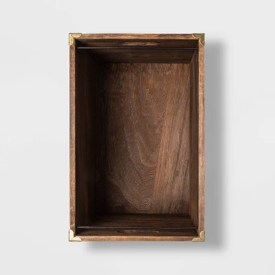 Wood File Holder Brown - Threshold™ 4 Wood File Holder Brown - Threshold™ - Image 2