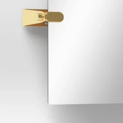 20" X 30" Frameless Rectangular Pivot Mirror Brass - Threshold™ -Threshold GUEST 58f6ca99 a485 4991 9dd4 84b2eb521be6