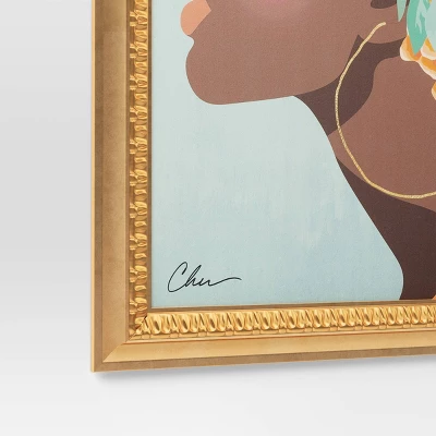 24" X 30" Floral Dream By Nikki Chu Vintage Canvas Board Gold - Threshold™ 5 24" X 30" Floral Dream By Nikki Chu Vintage Canvas Board Gold - Threshold™ - Image 3