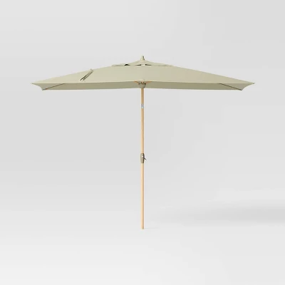 10'x6' Rectangular Market Patio Umbrella - Light Wood Pole - Threshold™ 22 10'x6' Rectangular Market Patio Umbrella - Light Wood Pole - Threshold™ - Image 20