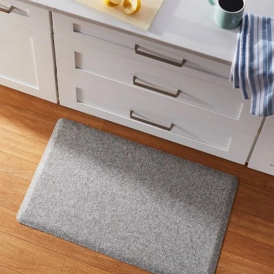 30" X 18" Basketweave Comfort Mat Gray - Threshold™ 3 30" X 18" Basketweave Comfort Mat Gray - Threshold™
