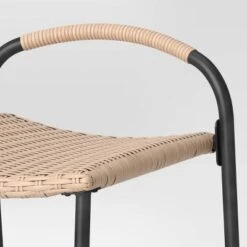 Popperton 2pk Arched Wicker Bar Height Patio Chairs, Outdoor Furniture - Black - Threshold™ Designed With Studio McGee 9 Popperton 2pk Arched Wicker Bar Height Patio Chairs, Outdoor Furniture - Black - Threshold™ Designed With Studio McGee -Threshold GUEST 6461d5e1 cebd 4a43 a1ce 3951045fe009