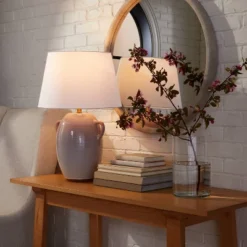 Large Ceramic Jar Table Lamp (Includes LED Light Bulb) Gray - Threshold™ Designed With Studio McGee 8 Large Ceramic Jar Table Lamp (Includes LED Light Bulb) Gray - Threshold™ Designed With Studio McGee -Threshold GUEST 65bb5fb9 e2b8 4b29 b3fc 71319d0807bd