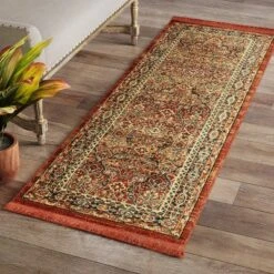 Damask Woven Persian With Fringe Rug - Threshold™ -Threshold GUEST 69d60454 3dc5 42fa a263 13103a93bd67