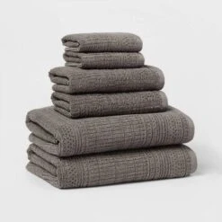 6pc Modern Bath Towels And Washcloths Set - Threshold™ -Threshold GUEST 6b75e890 90c7 48cb 9d0f 33d4676a2608