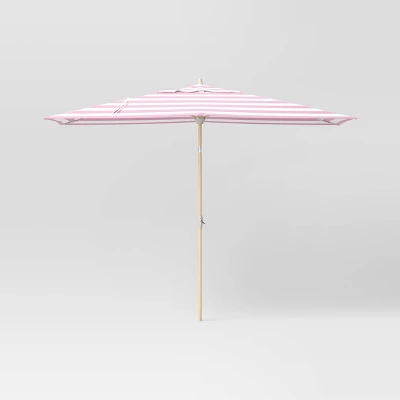 10'x6' Rectangular Market Patio Umbrella - Light Wood Pole - Threshold™ 14 10'x6' Rectangular Market Patio Umbrella - Light Wood Pole - Threshold™ - Image 12