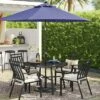 9'x9' Market Solar Patio Umbrella - Black Pole - Threshold™ -Threshold GUEST 6c9294df 5383 4e8f a9e2 4c99c6b844ab 1