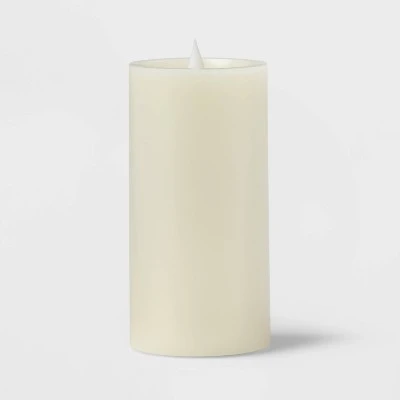 3" X 6" Pillar Candle Cream - Threshold™ 4 3" X 6" Pillar Candle Cream - Threshold™ - Image 2