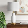 Large Assembled Tapered Glass Table Lamp (Includes LED Light Bulb) White - Threshold™ 2 Large Assembled Tapered Glass Table Lamp (Includes LED Light Bulb) White - Threshold™ -Threshold GUEST 705992ab cd60 4dce ae3b 52de19f5cfa6
