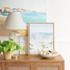 Bubble Glass With Brass Detail Large Lamp Base Clear - Threshold™