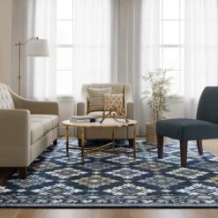 7'x10' Jacquard Woven Area Rug Indigo - Threshold™ 5 7'x10' Jacquard Woven Area Rug Indigo - Threshold™ -Threshold GUEST 73366a51 ef55 4f78 80bf d5c45a53b7e8