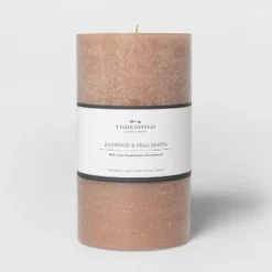 Pillar Ashwood And Palo Santo Candle Tan - Threshold™ 11 Pillar Ashwood And Palo Santo Candle Tan - Threshold™ -Threshold GUEST 77a614eb 93e9 4e55 bd45 8bfb31a13d5a