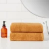 Quick Dry Ribbed Bath Towel Set - Threshold™