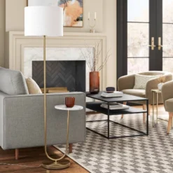 Floor Lamp With Marble Table - Threshold™ 7 Floor Lamp With Marble Table - Threshold™ -Threshold GUEST 7b32710d 7852 4997 8def a8ed003e1db2