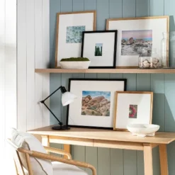 19.24" X 25.24" Matted To 8" X 10" Gallery Frame Natural Wood - Threshold™ Designed With Studio McGee