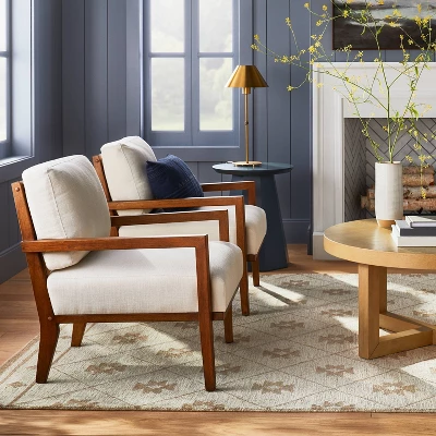 Tremonton Hand Tufted Wool Area Rug Cream - Threshold™ Designed With Studio McGee 3 Tremonton Hand Tufted Wool Area Rug Cream - Threshold™ Designed With Studio McGee