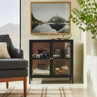 30" X 24" Mirror Lake Framed Under Glass - Threshold™ Designed With Studio McGee 3 30" X 24" Mirror Lake Framed Under Glass - Threshold™ Designed With Studio McGee