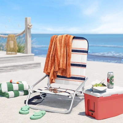 Cushioned Sand Chair With Carry Strap - Threshold™ 3 Cushioned Sand Chair With Carry Strap - Threshold™