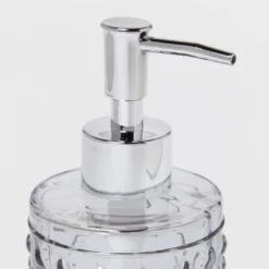 Hobnail Glass With Plastic Pump Soap/Lotion Dispenser Gray Tint - Threshold™ 7 Hobnail Glass With Plastic Pump Soap/Lotion Dispenser Gray Tint - Threshold™ -Threshold GUEST 8674220e b804 4e8f a76c 3cf63dc82653