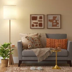 Modern Floor Lamp With Table Brass - Threshold™ -Threshold GUEST 88f51ccd 982b 4981 b74b 7349e376cd01