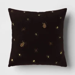 Beaded And Embroidered Spider Cotton Velvet Square Halloween Throw Pillow Gold/Black - Threshold™ 10 Beaded And Embroidered Spider Cotton Velvet Square Halloween Throw Pillow Gold/Black - Threshold™ -Threshold GUEST 891d3cbe 0901 4273 a738 eb8b67384ac9