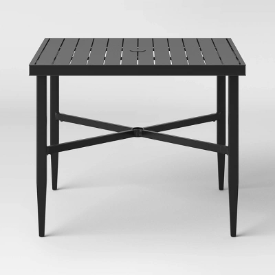 Searsburg Aluminum 4 Person Slat Top Square Patio Dining Table, Outdoor Furniture - Threshold™ 4 Searsburg Aluminum 4 Person Slat Top Square Patio Dining Table, Outdoor Furniture - Threshold™ - Image 2