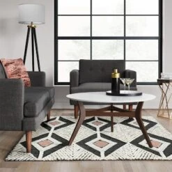 5'x7' Diamond Tufted Area Rug Off White - Threshold™ -Threshold GUEST 8b2d485a 8f92 42c8 8148 8ae6b84d098e