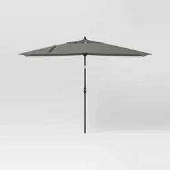 10'x6' Rectangular Market Patio Umbrella - Black Pole - Threshold™ -Threshold GUEST 8cb4bc59 5500 47b9 a686 30aa13f945ef