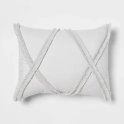 4pc Clipped Stripe Poms Comforter Bedding Set - Threshold™ -Threshold GUEST 8d139982 3828 47ac 895d 4255d7a3549e