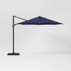 11'x11' Offset Solar Patio Umbrella - Black Pole - Threshold™ -Threshold GUEST 8d69f96f db44 4b3a afcd 32a950477624