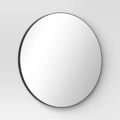 28" Round Infinity Circle Mirror Black - Threshold™ 4 28" Round Infinity Circle Mirror Black - Threshold™ - Image 2
