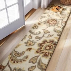 2'x7' Runner Floral Paisley Rug Beige - Threshold™ -Threshold GUEST 8f4d8d65 b675 4950 b4cc a0a49c65053f