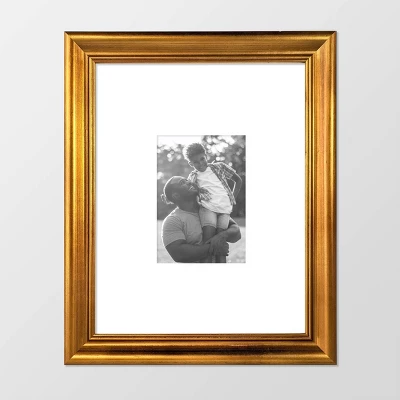 Wood Antique Wall Frame Brass - Threshold™ 7 Wood Antique Wall Frame Brass - Threshold™ - Image 5