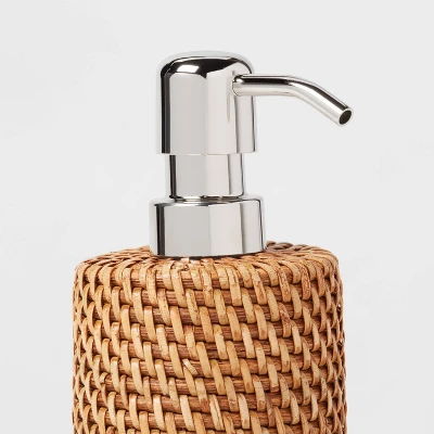 Rattan Soap Pump Light Brown - Threshold™ 5 Rattan Soap Pump Light Brown - Threshold™ - Image 3