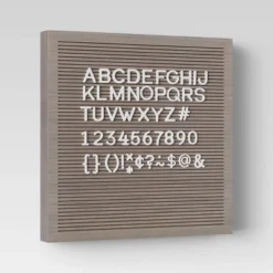 14"x 14" Wood Letterboard Gray - Threshold™ -Threshold GUEST 957298c7 df89 4399 be97 b0a53cd8aca6