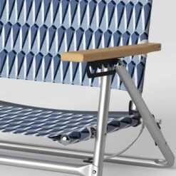 5 Position Beach Chair With Aluminum Frame & Wood Arms - Threshold™ 15 5 Position Beach Chair With Aluminum Frame & Wood Arms - Threshold™ -Threshold GUEST 97ae4a09 d58f 41af b73d 625d9a0d66e8