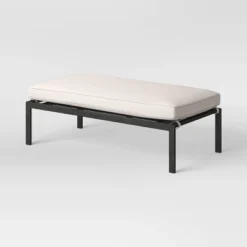 Ryegate 2pc 4' Mini Patio Daybed With Ottoman Weathered Teak - Threshold™ -Threshold GUEST 9c5dc5eb c01a 48d7 92cd b0baa9bb564c