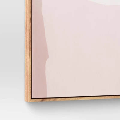 47" X 24" Mauve Abstract Framed Canvas - Threshold™ 4 47" X 24" Mauve Abstract Framed Canvas - Threshold™ - Image 2