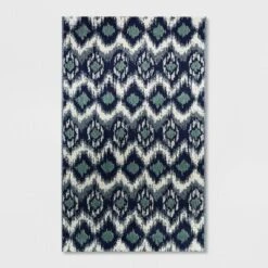 Ikat Outdoor Rug Blue - Threshold™ -Threshold GUEST 9ecd828c 2244 4852 be47 16bc03531bcf