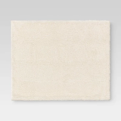 Long Faux Fur Throw Blanket Off White - Threshold™ 4 Long Faux Fur Throw Blanket Off White - Threshold™ - Image 2