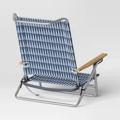 5 Position Beach Chair With Aluminum Frame & Wood Arms - Threshold™ 13 5 Position Beach Chair With Aluminum Frame & Wood Arms - Threshold™ -Threshold GUEST a2ecffc2 8298 48e2 9451 f769ebfbd8ba