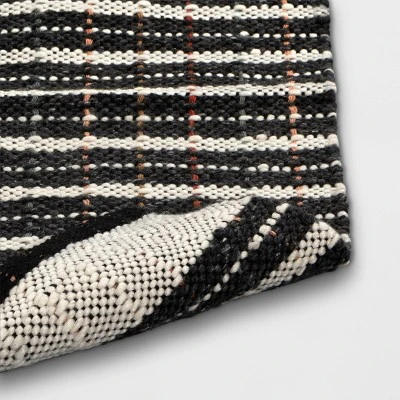 2'x3' Handloom Mixed Fibre Striped Rug - Threshold™ 5 2'x3' Handloom Mixed Fibre Striped Rug - Threshold™ - Image 3