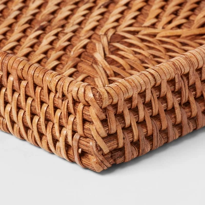 Rattan Tray Light Brown - Threshold™ 5 Rattan Tray Light Brown - Threshold™ - Image 3