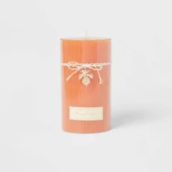Ribbed Pillar Pumpkin Spice Candle - Threshold™ 12 Ribbed Pillar Pumpkin Spice Candle - Threshold™ -Threshold GUEST a8a389a8 2349 43df a3c7 57f94581f426